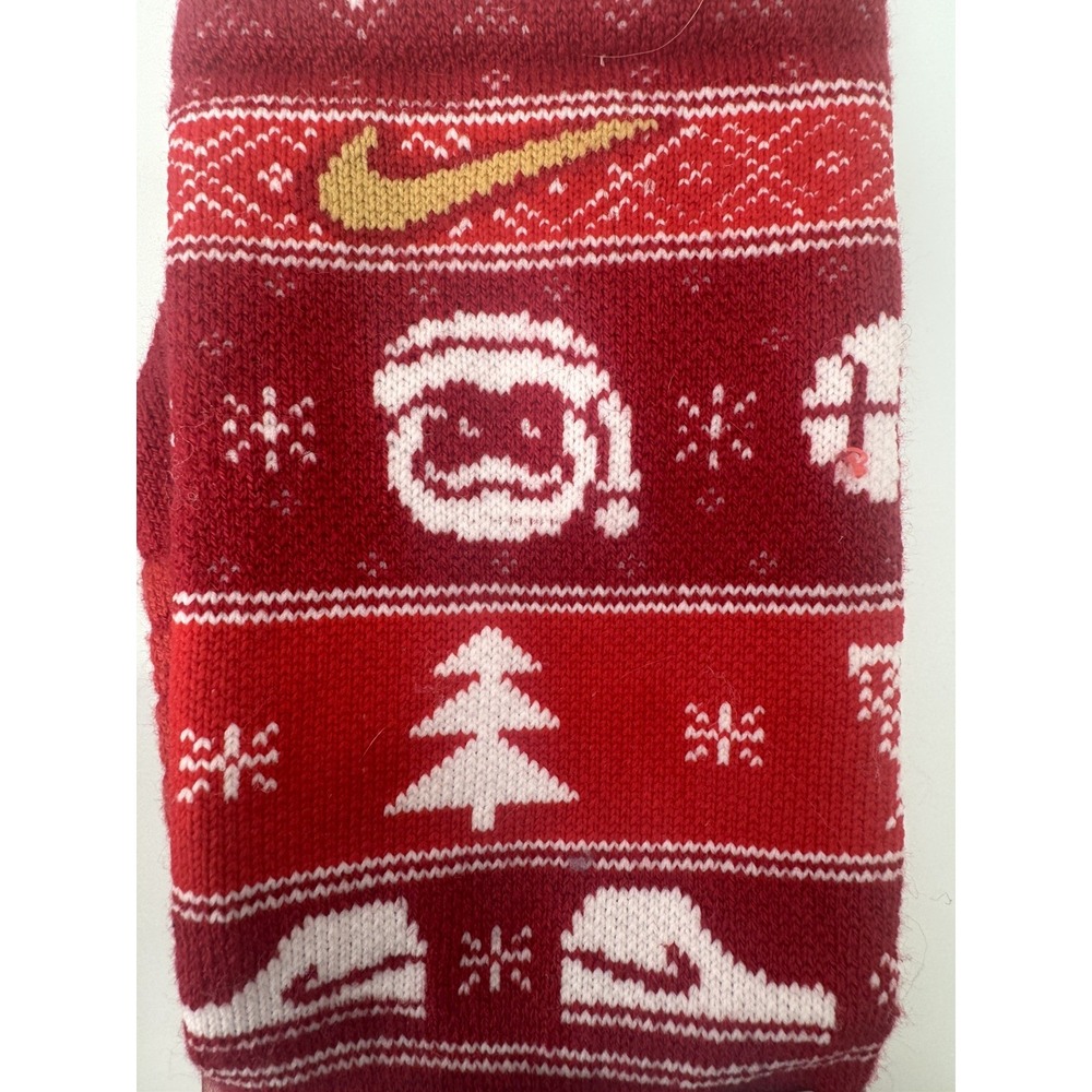 NIKE BASKETBALL Medium "HOLIDAY" ELITE CREW SOCKS-Yth 5-7/WMN 6-10 Men 6-8
